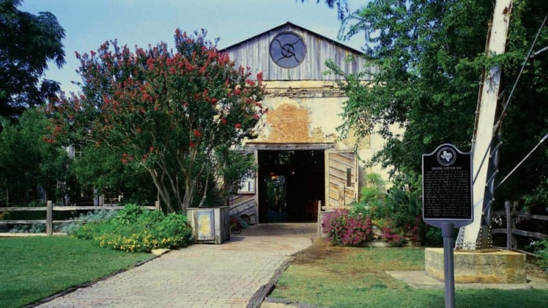 The Gristmill restaurant above the Guadalupe in Gruene